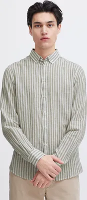 Produktbild von Casual Friday CFAnton Herren Langarmhemd Hemd Herrenhemd Kentkragen 55% Leinen, 45% Baumwolle regular fit