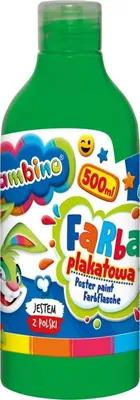 Zdjęcie produktu dla Farba Plakatowa Bambino 500 ml Zielona