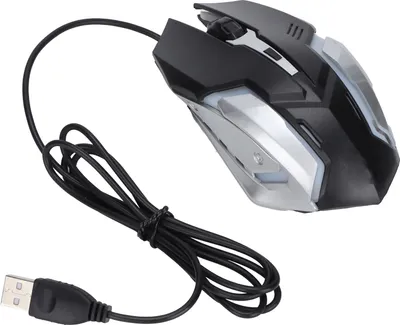 Zdjęcie produktu dla Mysz przewodowa USB Port Gaming Office Business Świecące optyczne akcesoria komputeroweCzarny