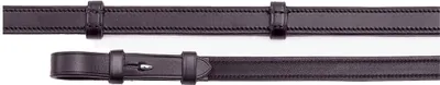 Image de Premier Equine Matteo Leather Grip Rênes marron 6/8 marron 6/8