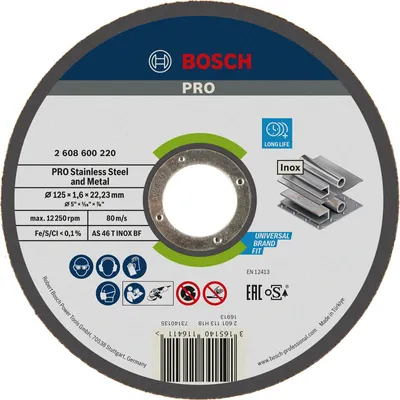 Zdjęcie produktu dla Bosch PRO INOXWith TS,125x1.6x22.23mm,ger