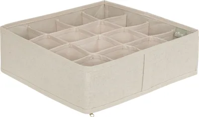 Produktbild von Schubladenaufbewahrung "groomy" 16 fächer beige 31x31cm - 5 five simply smart