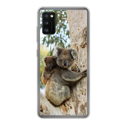 Produktbild von MuchoWow® Handyhülle Schutzhülle Hülle für Samsung Galaxy A41 Koalas - Kind - Baum - Jungen - Mädchen Silikon Softcase Handy Hülle - Mobiltelefon
