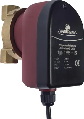 A close-up studio shot of a circulation pump.