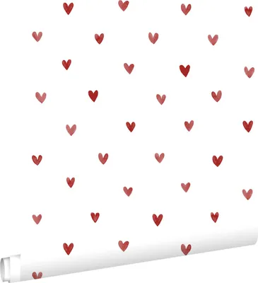 Obrázek produktu pro ESTAhome tapeta srdce bílá a červená 50 x 900 cm