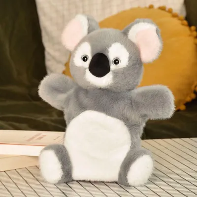 Productafbeelding van Doudou: Verhaal van een Beer. Pluche knuffel, koala, grijs, 24 cm