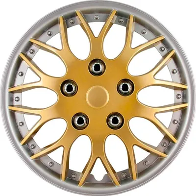 Produktbild von Radkappen 15 Zoll, 4 Stück, gold und silber, für