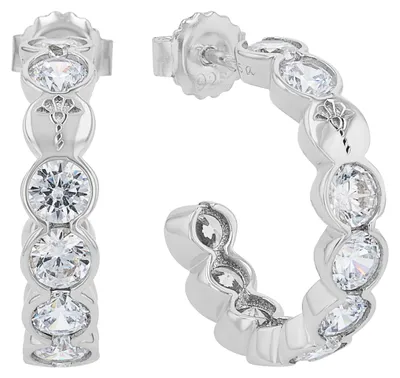 Produktbild von JOOP! Damen Creolen 2038915 Silber 925 synth. Zirkonia