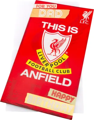Obrázek produktu pro Liverpool FC - Narozeninové přání "Táta" - karton TA11926 (Jedna velikost) (Červená/bílá)