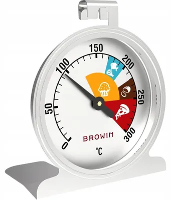 Produktbild von Browin Ofenthermometer 100502 Edelstahl stehend für Backofen
