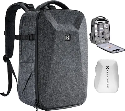 Produktbild von K&F CONCEPT Kamerarucksack Fotorucksack mit Hartschale Kameratasche
