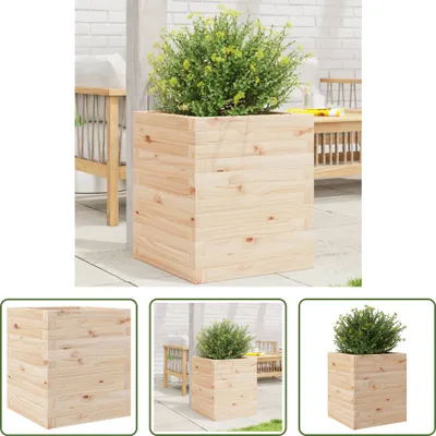 Obrázok produktu pre The Living Store Kvetináč 40x40x46 cm z masívneho borovicového dreva