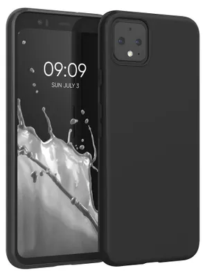 Produktbild von kwmobile Handyhülle für Google Pixel 4 Hülle - TPU Case - Kabelloses Laden - Schutzhülle Cover in Schwarz matt