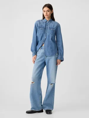 Produktbild von GAP Western-Jeanshemd 796264-01__XXS