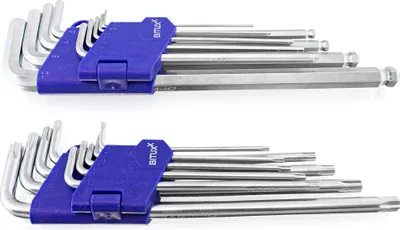 Produktbild von Bituxx Schlüsselsatz Set, Sechskant, Torx 18tlg, Blau MS-17854