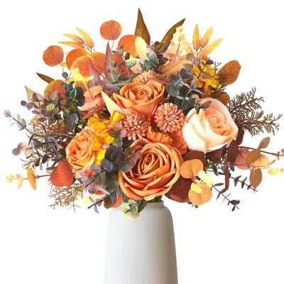 Image de Omgoods - 47 pièces de fleurs et de branches artificielles d'automne - Décoration pour les fêtes d'automne