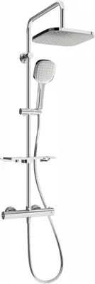Produktbild von Mexen KT33 Brausegarnitur für Aufputzmontage mit Kopfbrause und Thermostatmischer, Chrom - 771503393-00