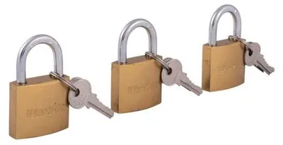Immagine prodotto di Set di 3 lucchetti da 40 mm