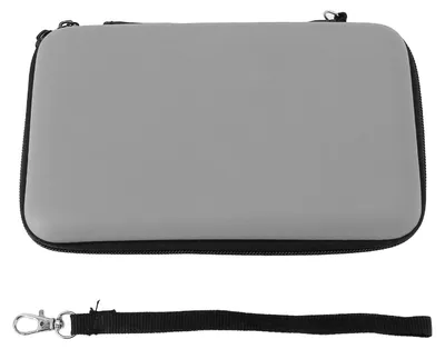 Immagine prodotto di Custodia da trasporto per console di gioco, portatile, con 8 scomparti, tasca interna, guscio rigido, protezione da viaggio per New 3DS XL, colore argento