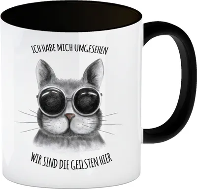 Produktbild von Ich habe mich umgesehen - wir sind die geilsten hier Kaffeebecher Henkel