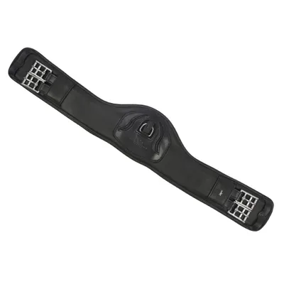 Produktbild von Schockemöhle Kurzgurt Sattelgurt PITTSBURGH anatomisch schwarz silber Softleder , Größe:60cm