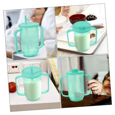 Produktbild von 2er Set auslaufsichere Trinkbecher mit Henkel für Senioren