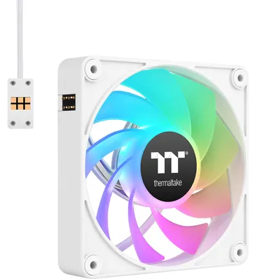Zdjęcie produktu dla Thermaltake CL-F194-PL12SW-A, Wentylator, 12 cm, Biały