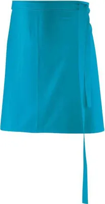 Produktbild von Vorbinder, Schürze, ohne Tasche, B 80 x L 45 cm : türkis : 65% Polyester 35%Baumwolle 220 g/m²