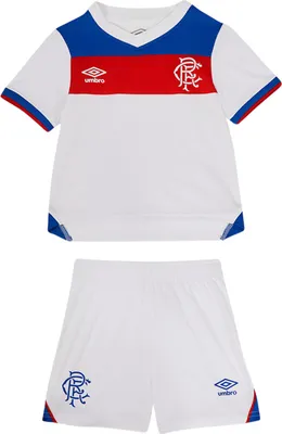 Image de Umbro - Tenue extérieur « 25/26 » pour bébé UO2663 (74) (Blanc brillant/Lapis-lazuli/Rouge flamme)