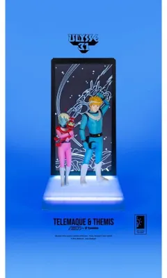 Imagen del producto de Ulysse 31, figura de neón, escala 1/9. Personajes: Telémaco y Temis, 20 cm