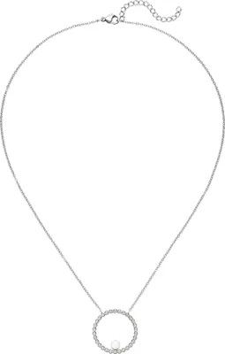 Produktbild von Collier Halskette mit Anhänger Edelstahl 1 Süßwasser Perle 50 cm