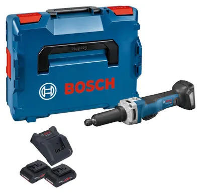 Obrázek produktu pro Bosch GGS 18V-23 PLC Professional akumulátorová přímá bruska 18 V bezkartáčová + 2x akumulátor ProCore 4,0 Ah + nabíječka + L-Boxx