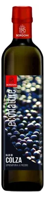 OLEJ RZEPAKOWY (Z PRAŻONYCH NASION) TŁOCZONY NA ZIMNO BIO 500 ml - BORDONI