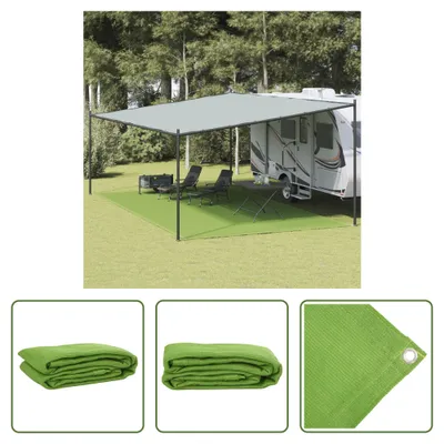 Obrázok produktu pre The Living Store Stanový koberec svetlozelený 400x600 cm HDPE