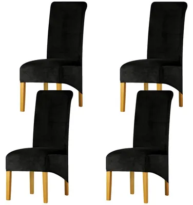 Productafbeelding van Elzusha - Set van 4 Stretch Elasthan Stoelhoezen voor Eetkamerstoelen