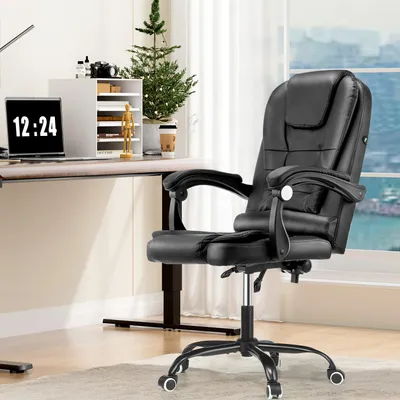 Image de Chaise de bureau - Siège de bureau - Chaise de travail - Chaise de bureau avec accoudoirs - Chaise de bureau pour étudiant - Hauteur réglable