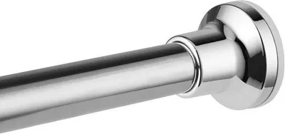 Produktbild von Famanu Duschvorhangstange - rostfrei, 74-255 cm - silber