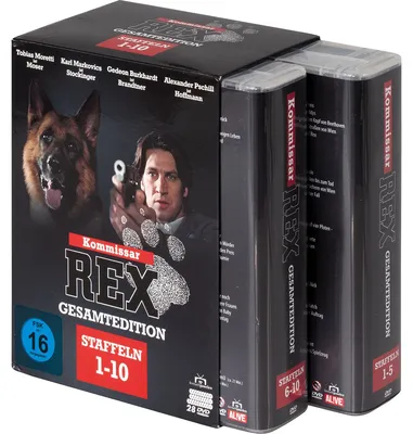 Zdjęcie produktu dla Kommissar Rex - Gesamtedition (Staffeln 1 bis 10 - Alle 119 Folgen) + Bonus-Disc. 28 DVDs