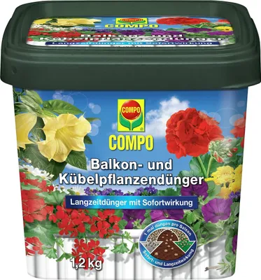 Produktbild von COMPO Balkon- und Kübelpflanzendünger 1,2 kg 26053