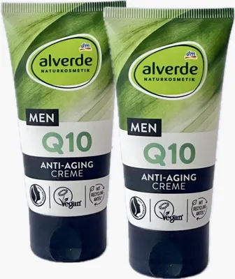 Produktbild von 2 x  alverde MEN - Anti Aging Gesichtscreme Q10 (2 x 50 ml)
