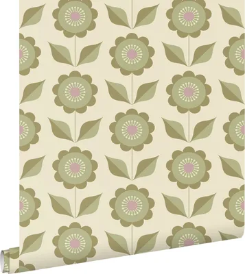 Immagine prodotto di ESTAhome carta da parati fiori verde grigiastro 50 x 900 cm