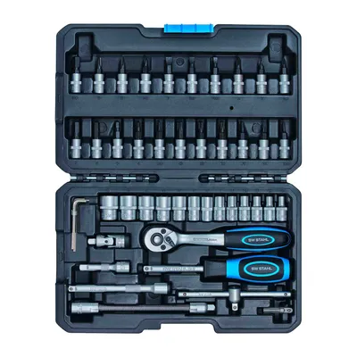 Image de SW-Stahl Jeu de clés à douilles, 1/4", 48 pièces 07748L