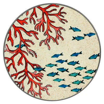 Obrázok produktu pre Melamínová podložka na stôl / prestieranie ROSE TULIPANI SEA LIFE 20 cm
