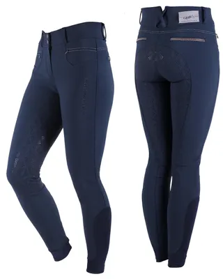 Produktbild von QHP Reithose Aivee vollbesatz Navy, Größe:42