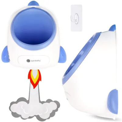 Produktbild von Kinder-Urinal für Jungen Wand-Töpfchen mit herausnehmbarem Einsatz Toilettentrainer Rakete Sun Baby
