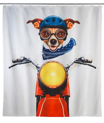 Produktbild von Duschvorhang Biker Dog