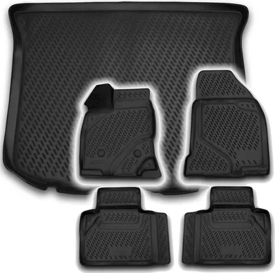 Produktbild von Gummi Kofferraumwanne + Fußmatten Set für Ford Edge, Bj. 2013-2015