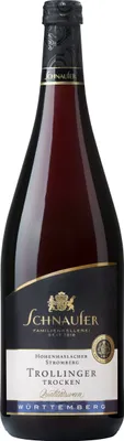 Produktbild von Trollinger trocken | Rotwein aus Württemberg von der Familienkellerei Schnaufer | 1 Liter Flasche
