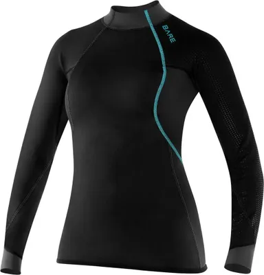 Produktbild von Bare Exowear Damen-rashguard Mit Langen Ärmeln Schwarz 12 Damen Schwarz 12
