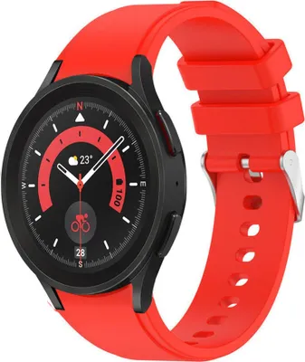 Produktbild von Strap-it Samsung Galaxy Watch 5 Pro Armband Silikon (Hellrot)